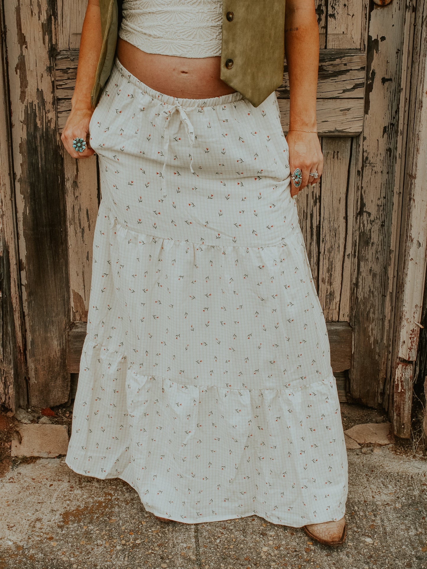 The Musgrave Tiered Maxi Skirt
