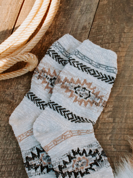 Aztec Cozy Crew Socks