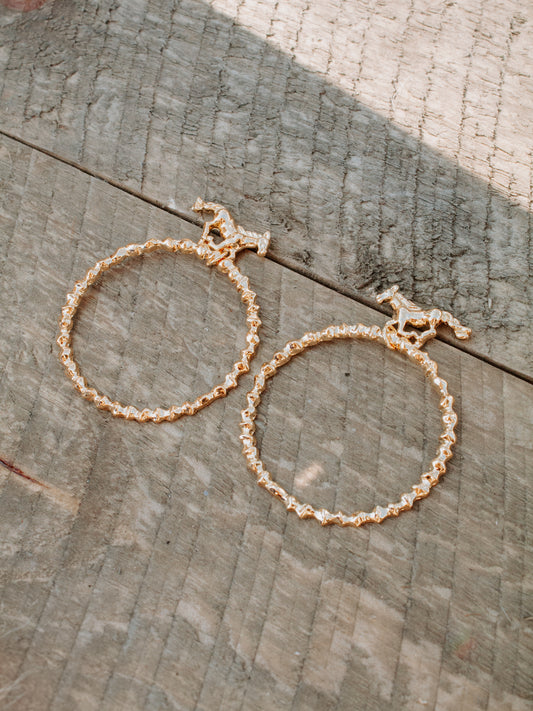 Buckin 18K Gold Plated Earrings