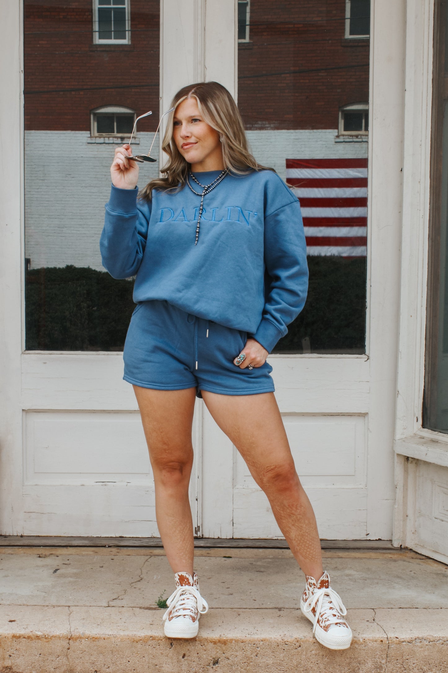 Darlin' Sweatshirt Set - Denim