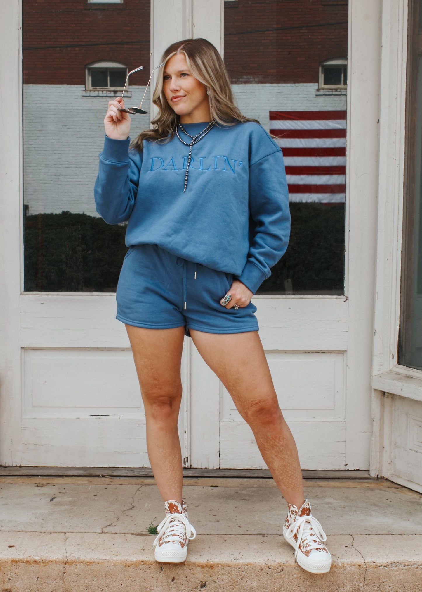 Darlin' Sweatshirt Set - Denim