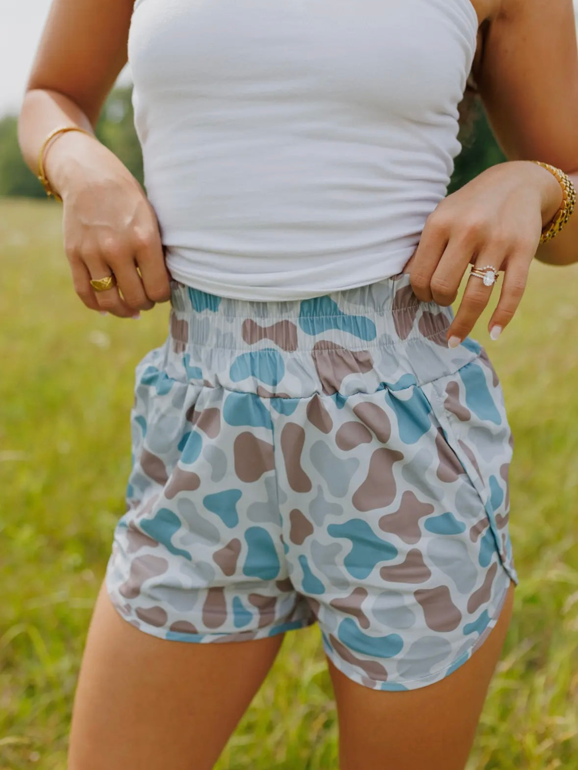 Old School Girl Camo Shorts