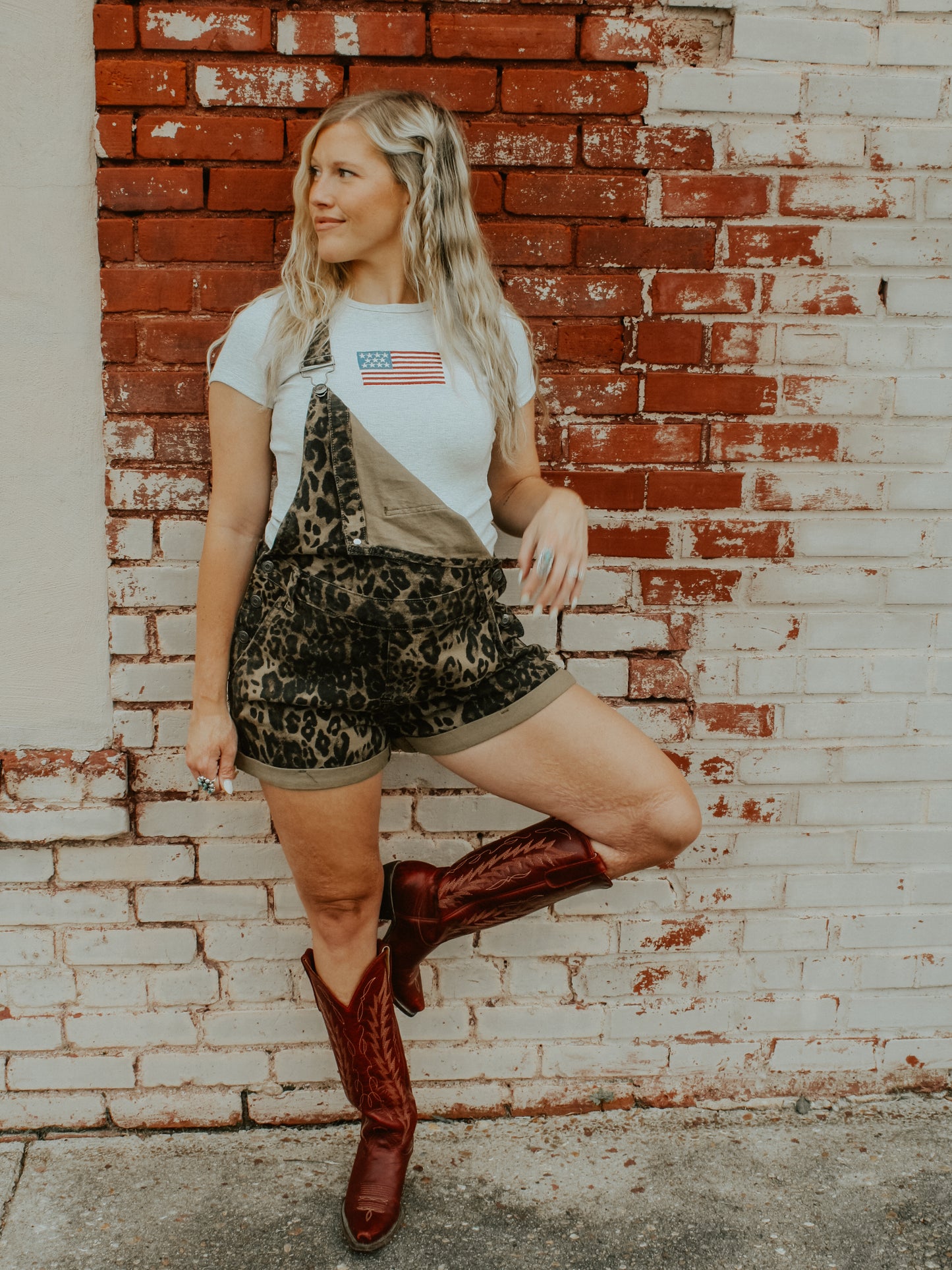 Cheetah Girl Overall Romper