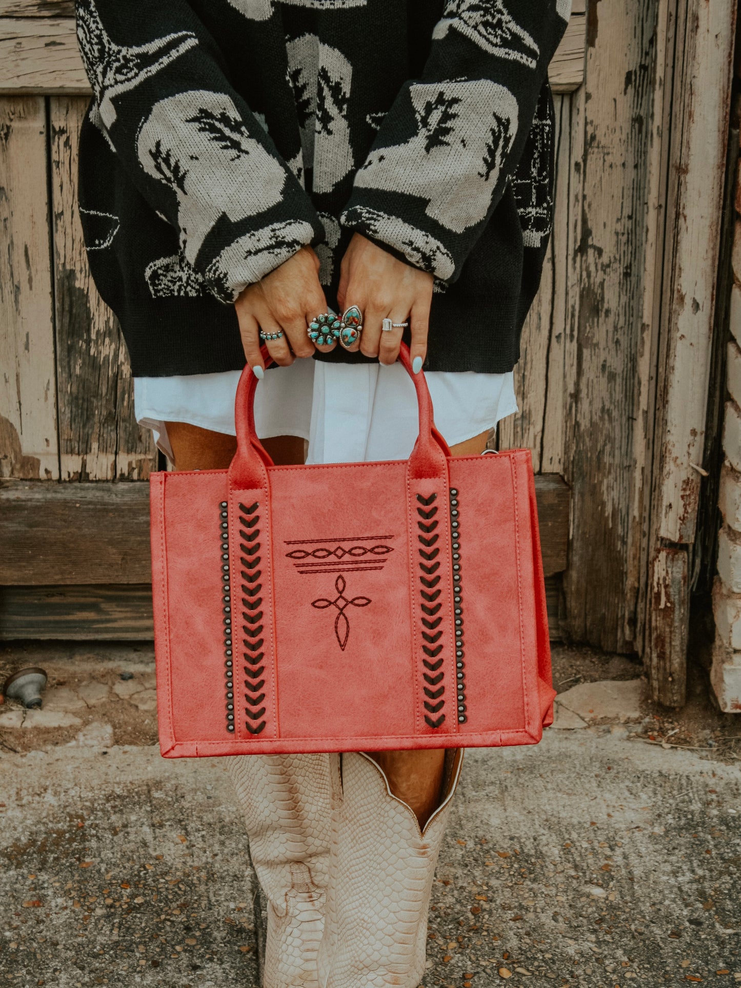 The Boot Stitch Purse + Wallet: Hot Pink