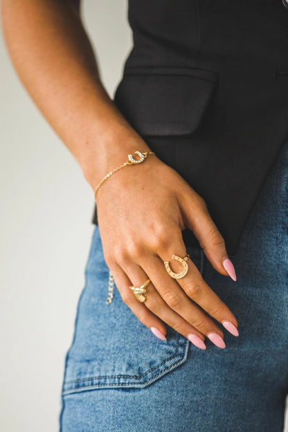 Desert Gold Horseshoe Bracelet