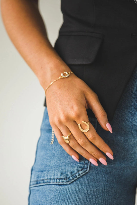 Desert Gold Horseshoe Bracelet