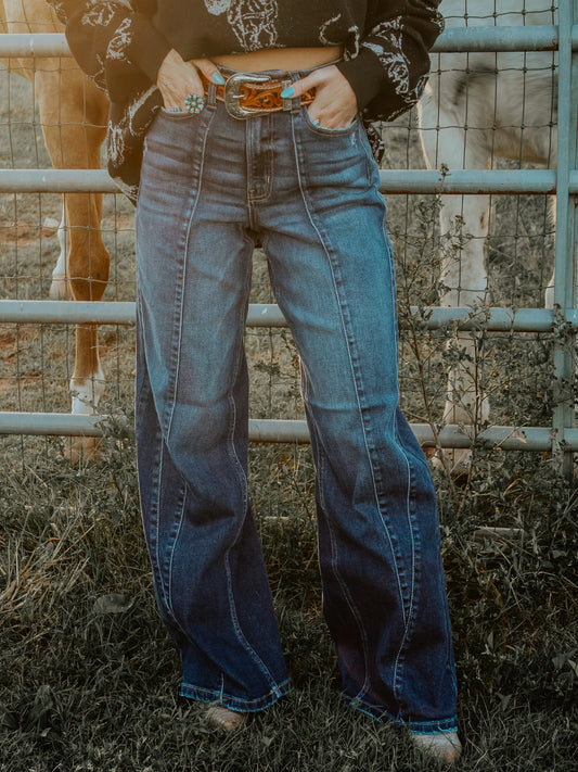 Pony Up Wide Leg Jeans