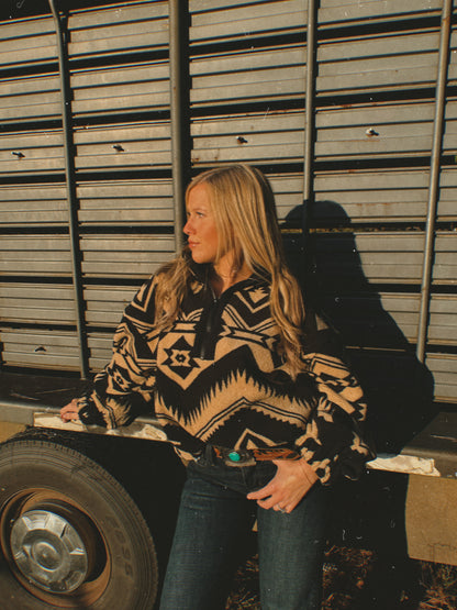 The Desert Sand Half Zip Pullover