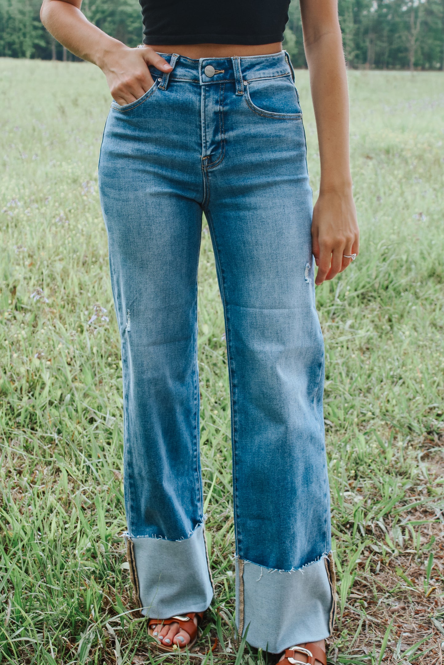 The Hudson Cuffed Jeans