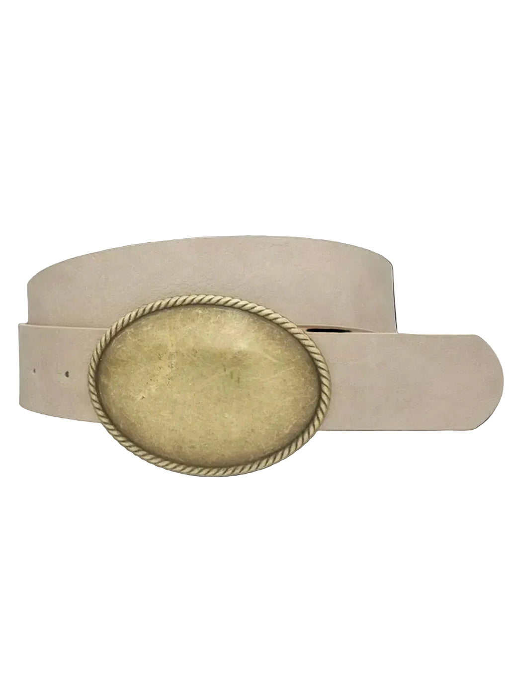 The Prairie Gold Oval Buckle Belt