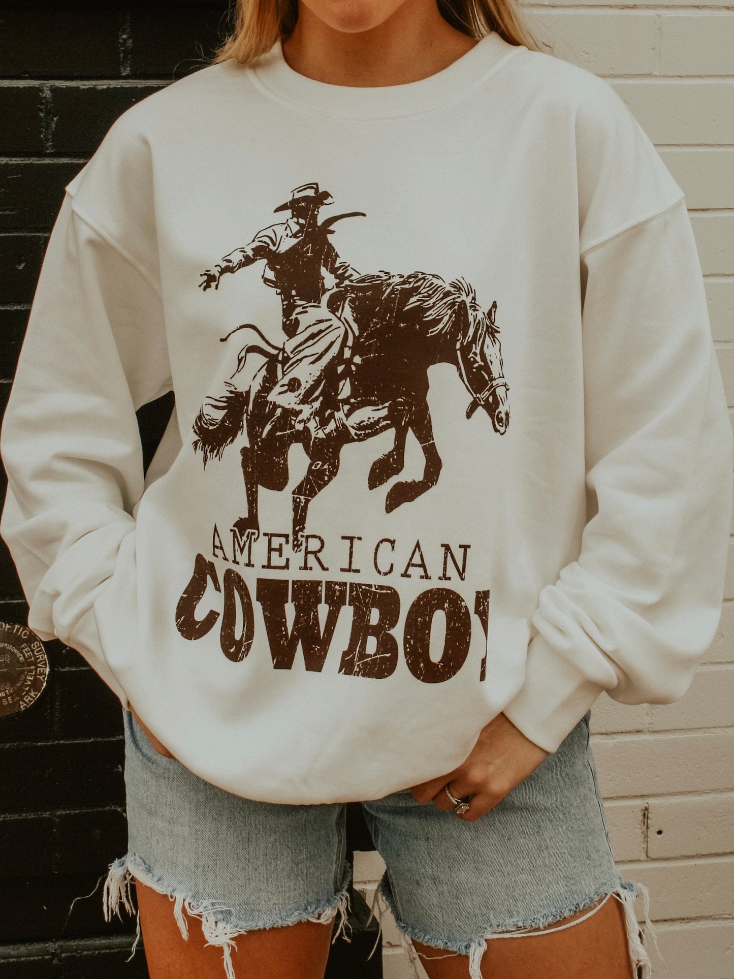 American Cowboy Crewneck Sweatshirt