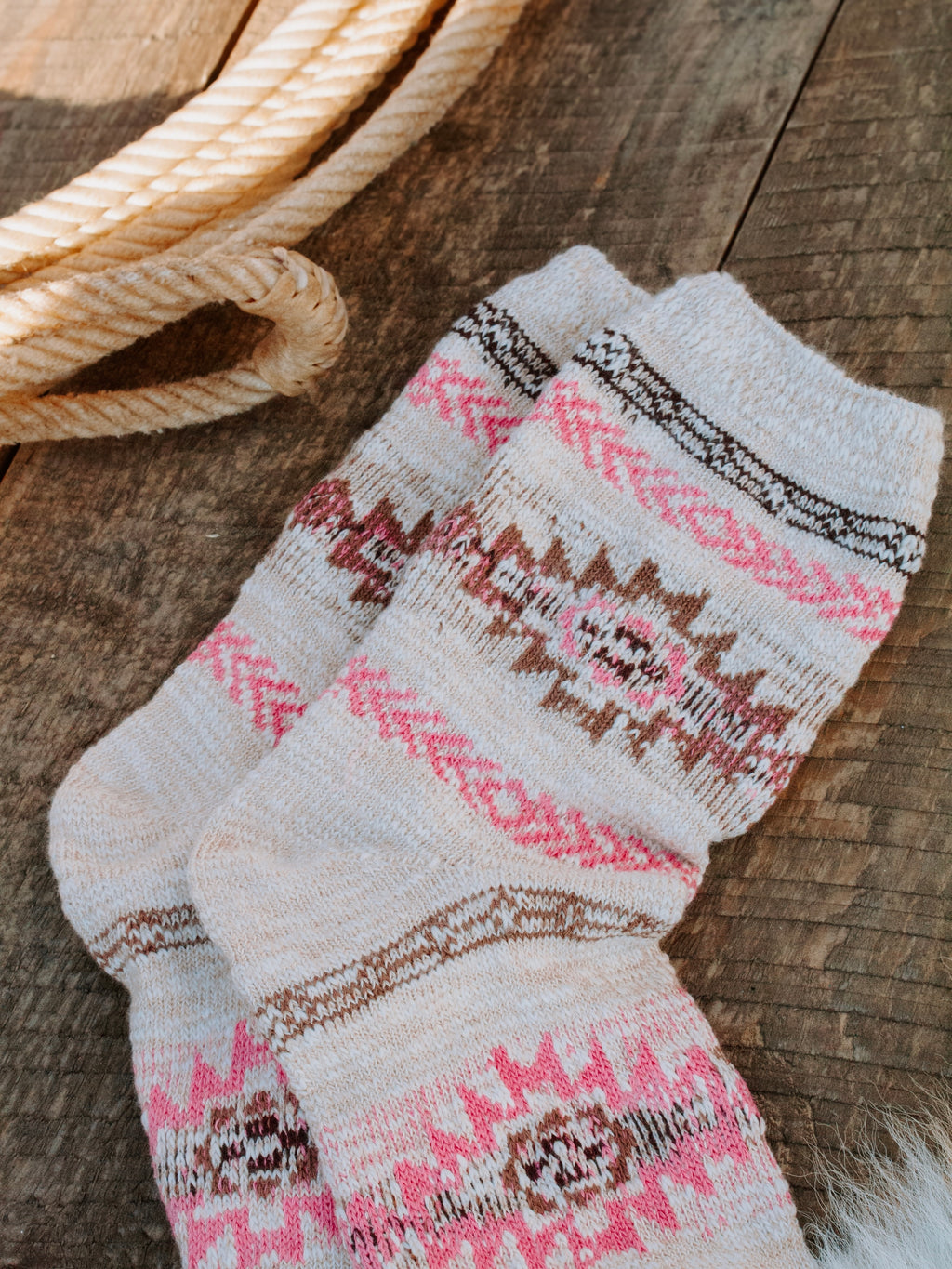 Aztec Cozy Crew Socks