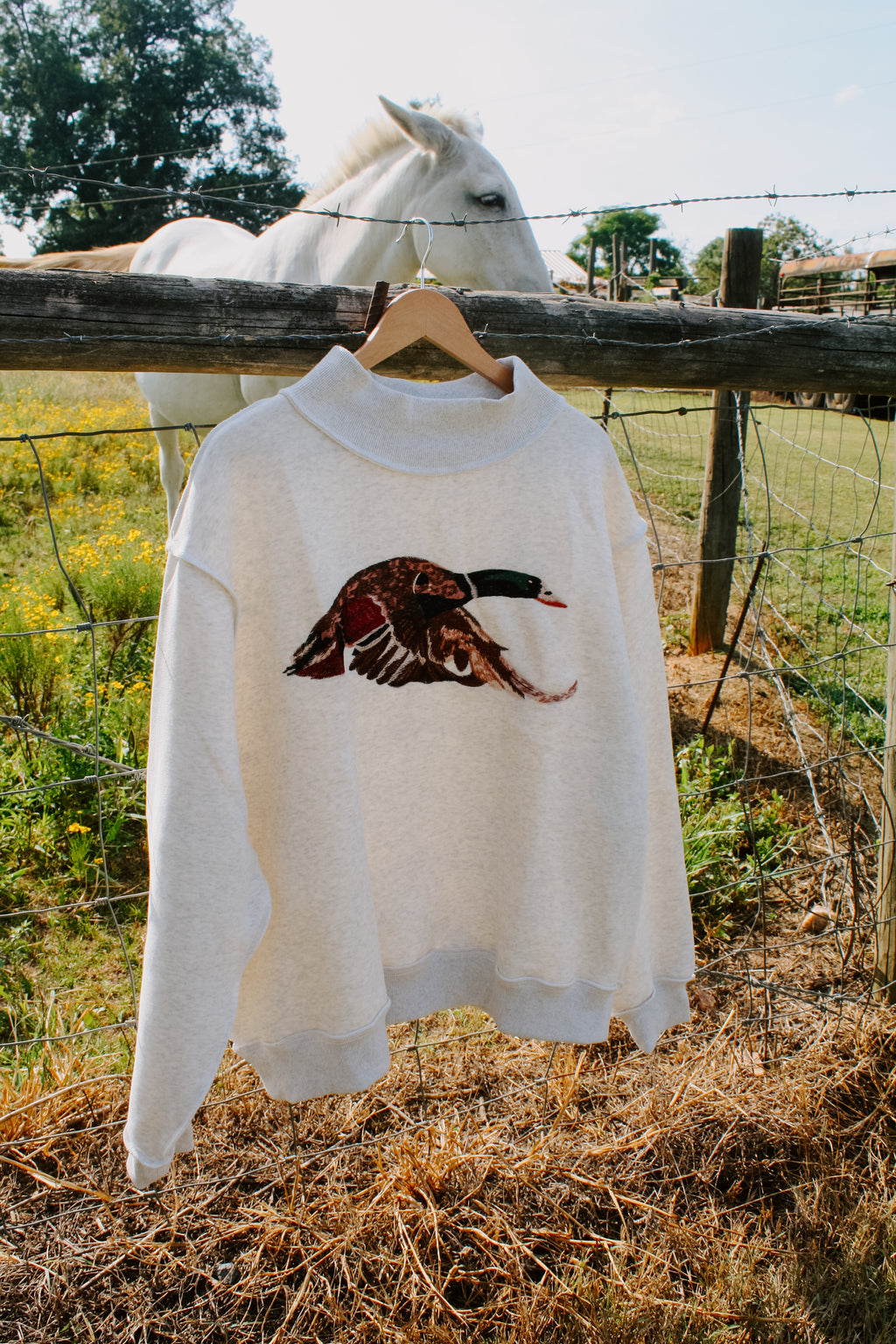 The Mallard Mock Neck Sweatshirt