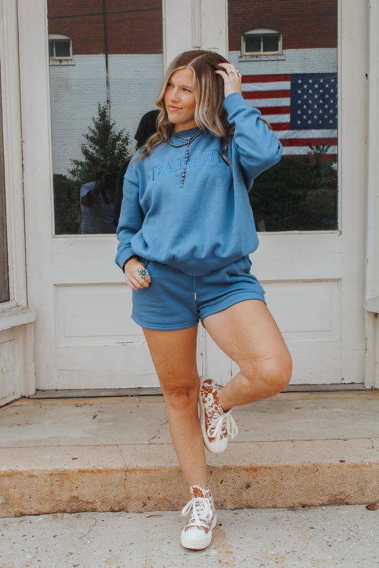 Darlin' Sweatshirt Set - Denim