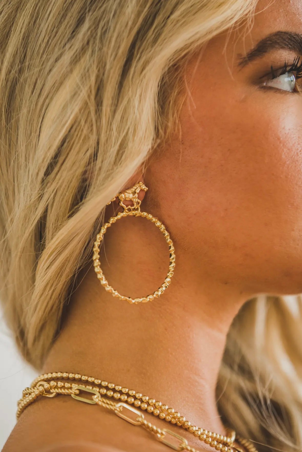 Buckin 18K Gold Plated Earrings