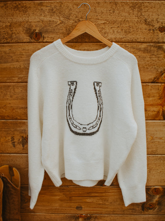Lucky Charm Horseshoe Sweater
