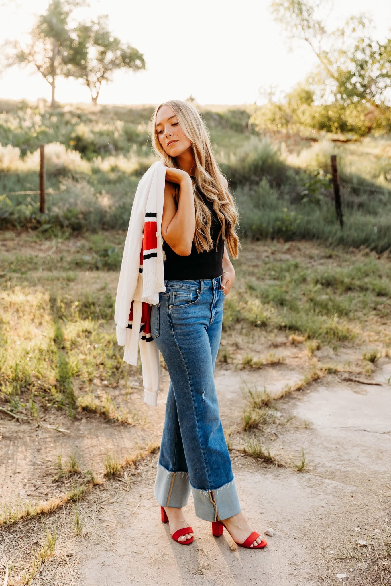 The Hudson Cuffed Jeans