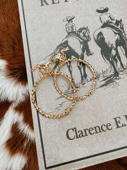 Buckin 18K Gold Plated Earrings