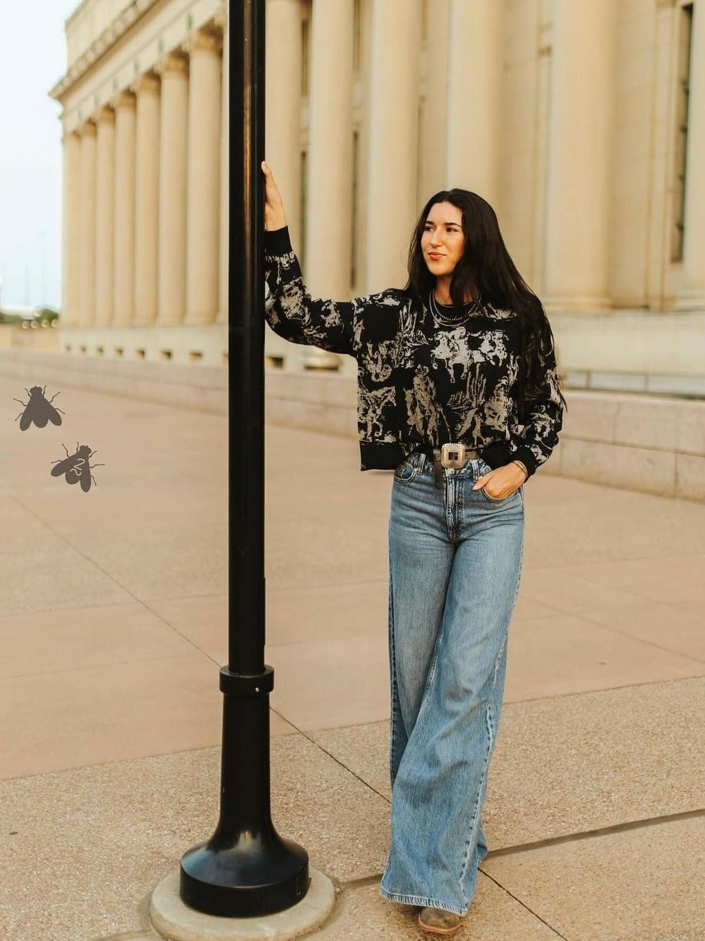 Rhinestone Cowgirl Crop Sweater