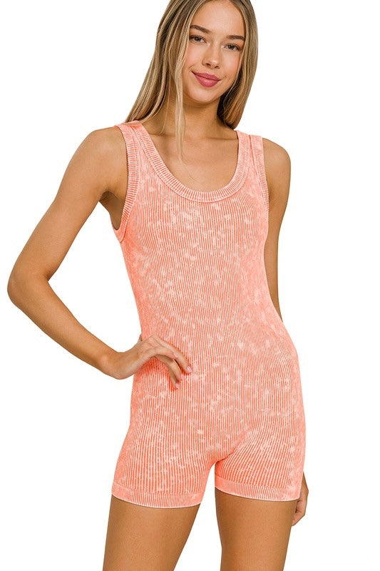 Just Peachy Seamless Romper