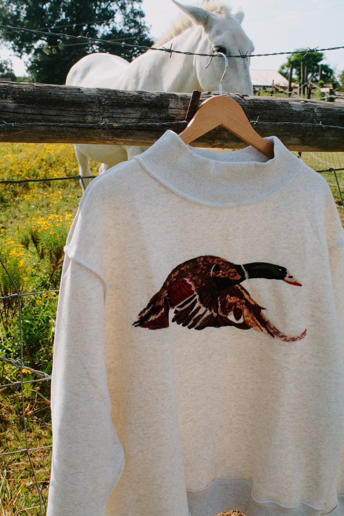 The Mallard Mock Neck Sweatshirt