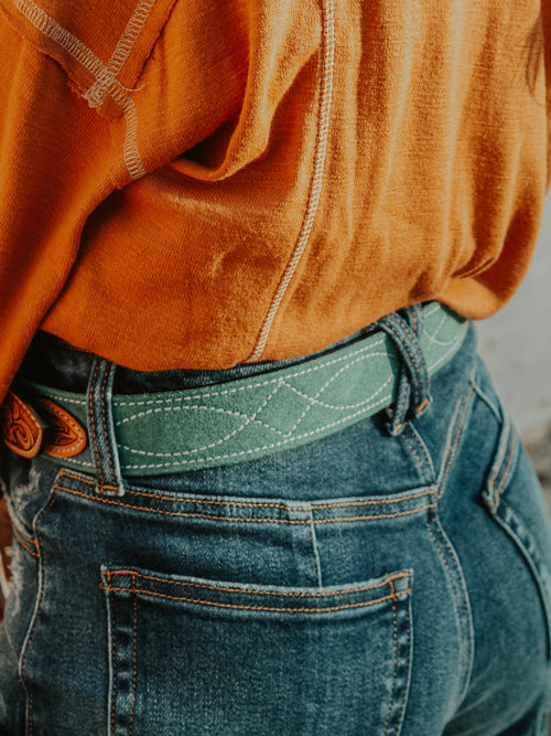 All American Suede Leather Belt