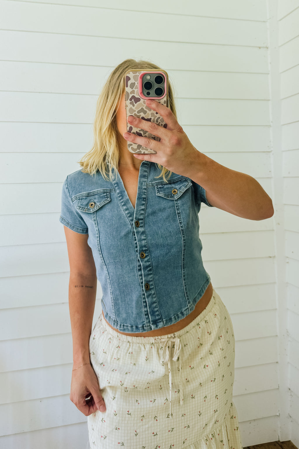 The Staple Cowgirl Denim Top