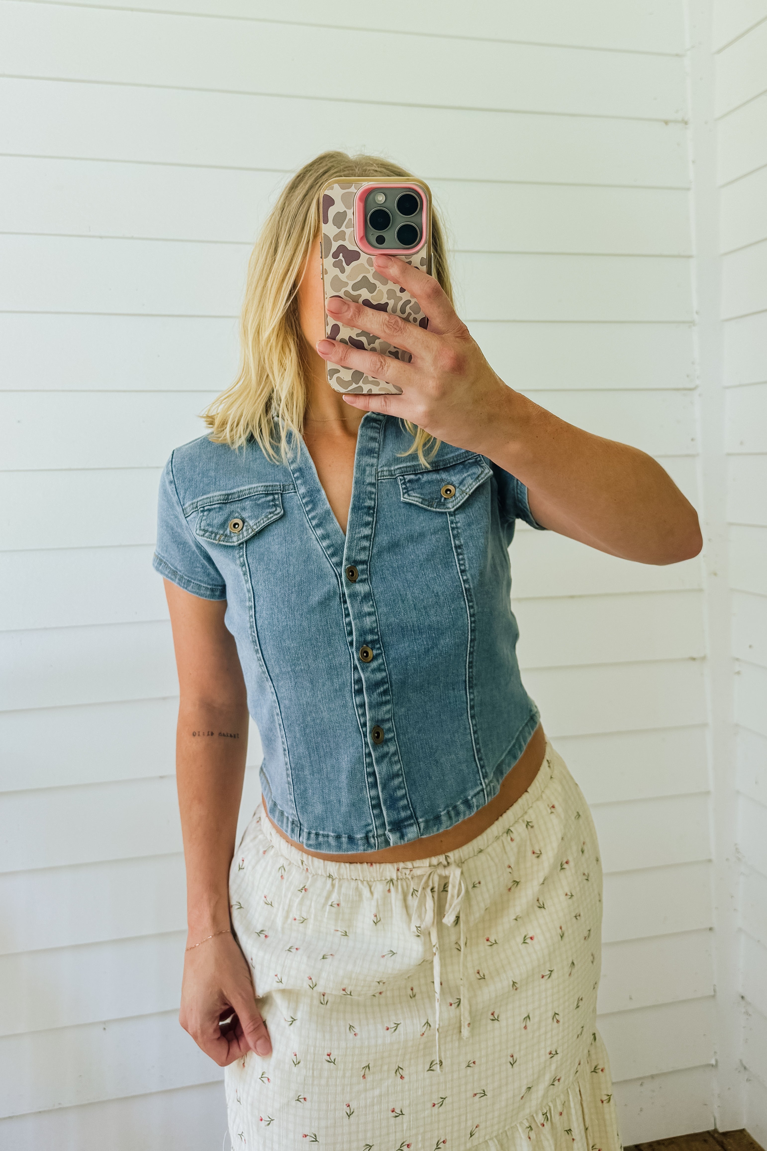The Staple Cowgirl Denim Top