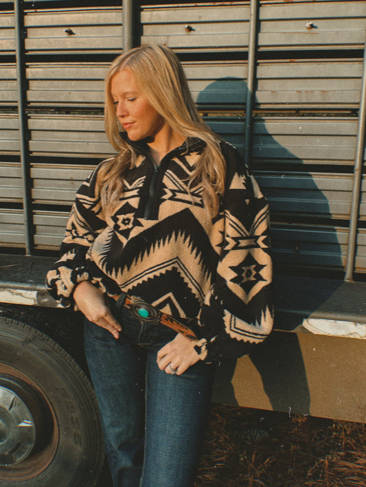 The Desert Sand Half Zip Pullover