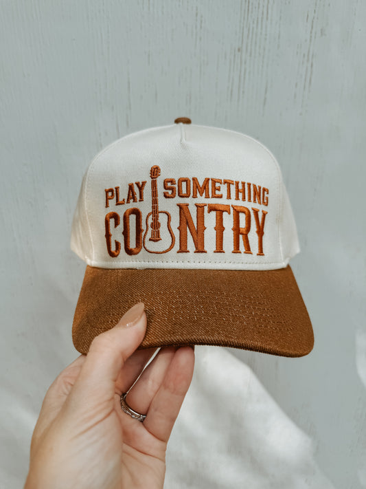 Play Something Country Vintage Trucker Hat