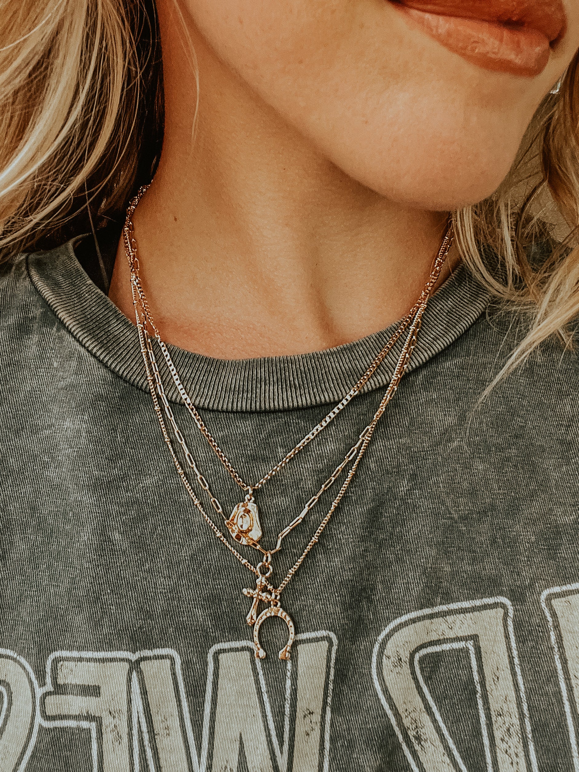 Horseshoe Layered Necklace