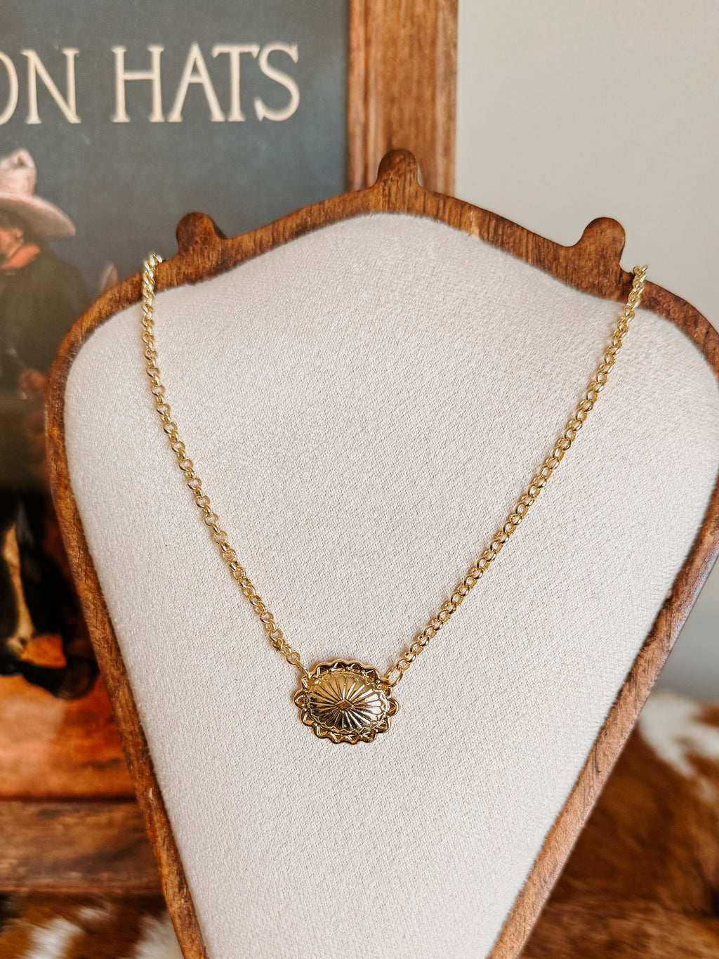 Golden Mesa Concho Necklace