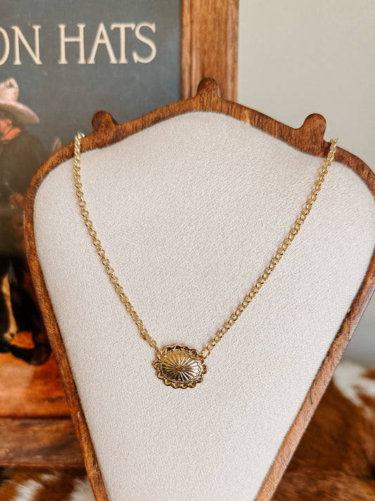 Golden Mesa Concho Necklace