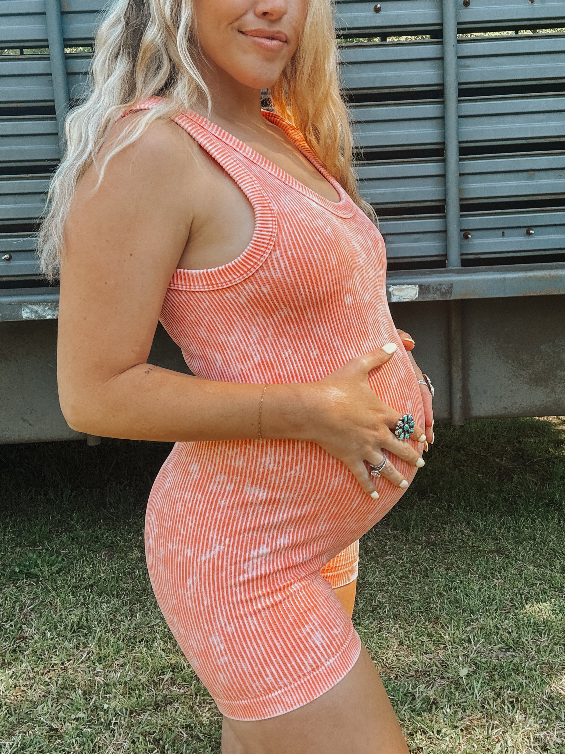 Just Peachy Seamless Romper