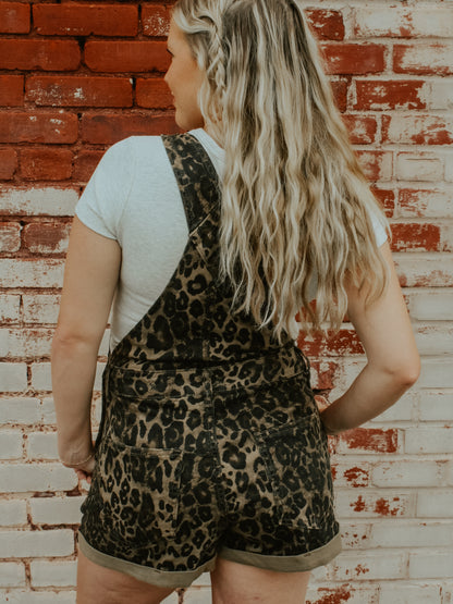 Cheetah Girl Overall Romper