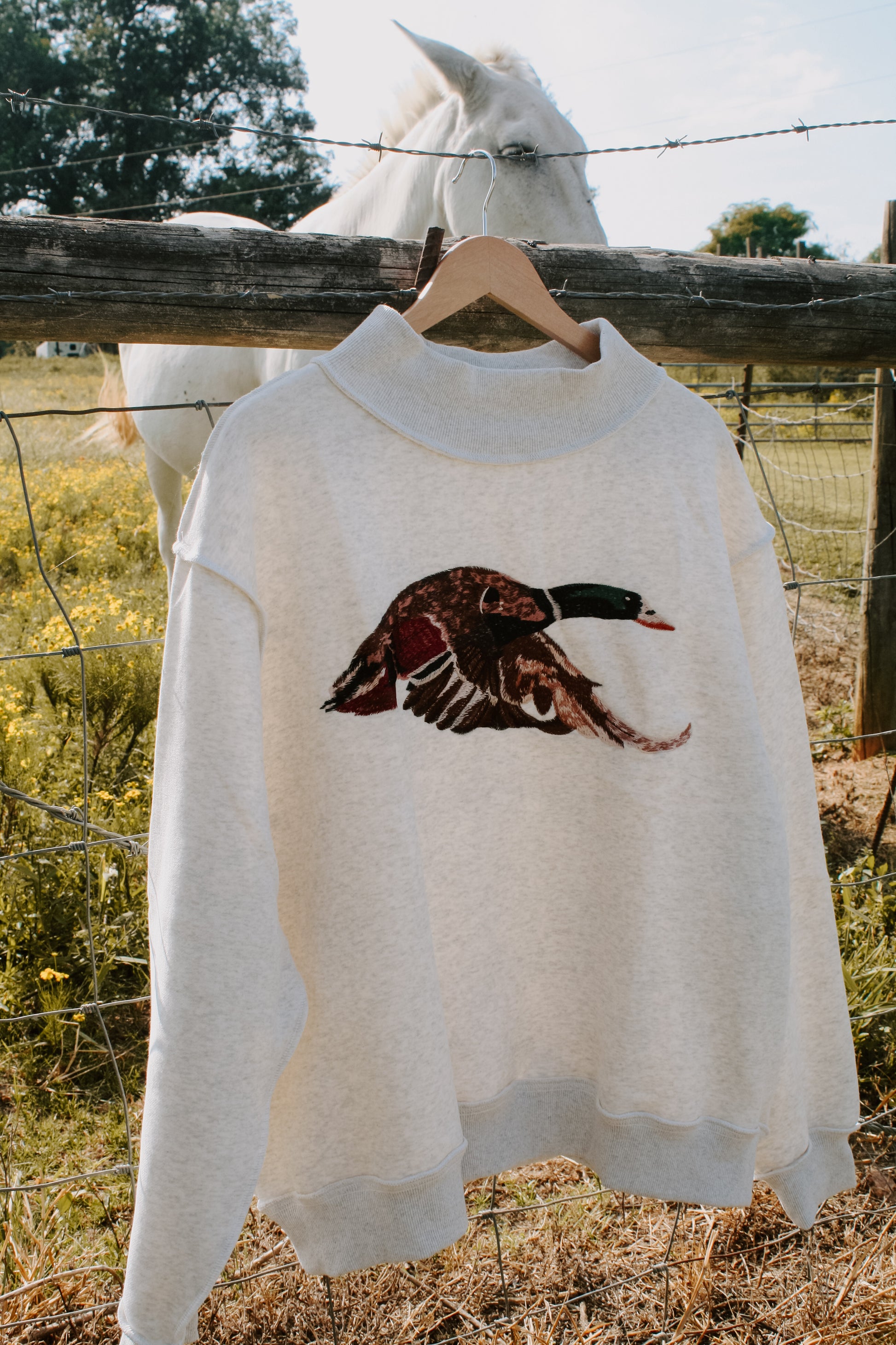 The Mallard Mock Neck Sweatshirt