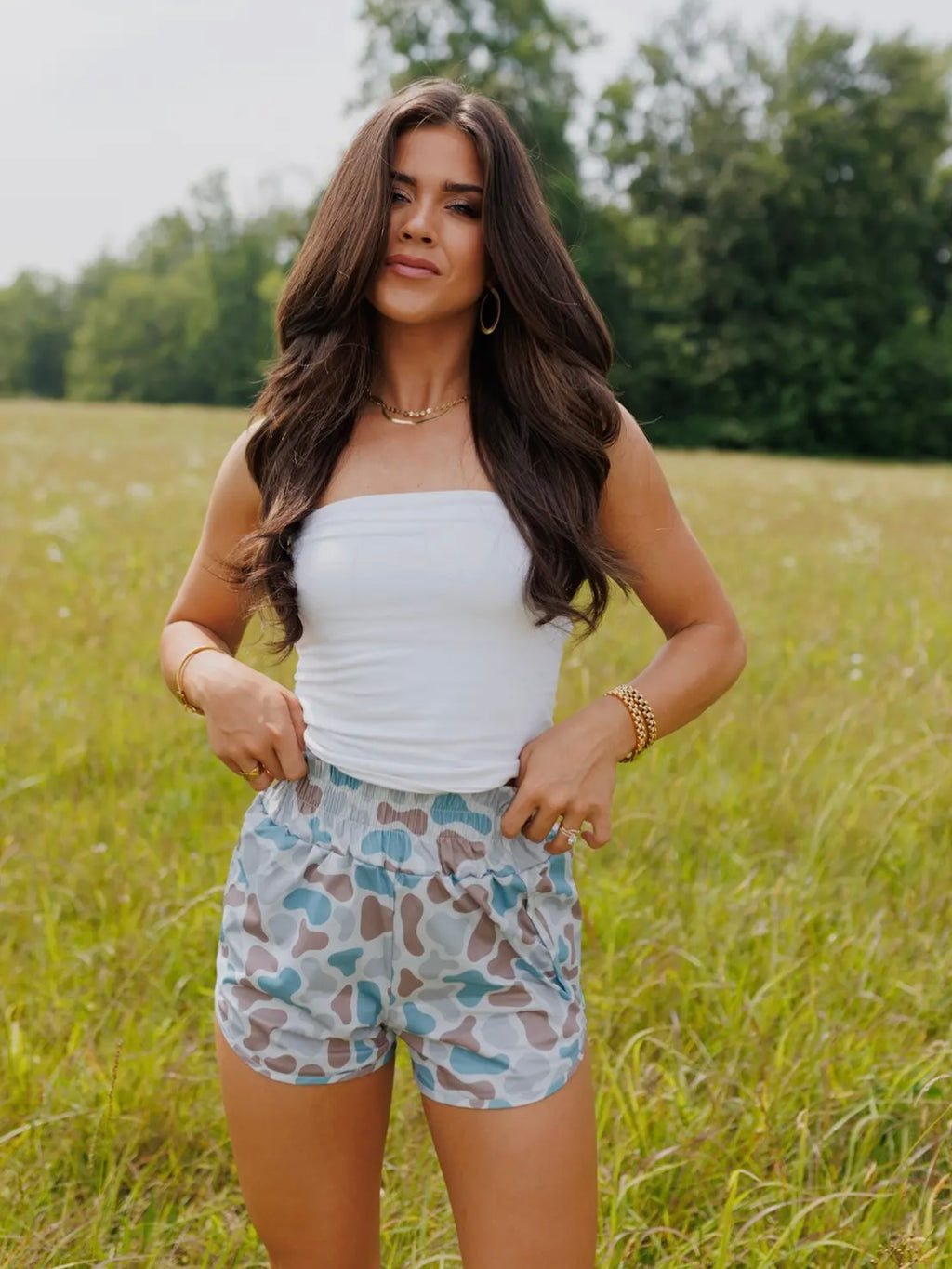 Old School Girl Camo Shorts