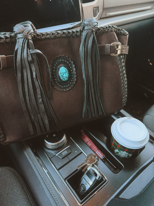Sedona Turquoise Leather Purse