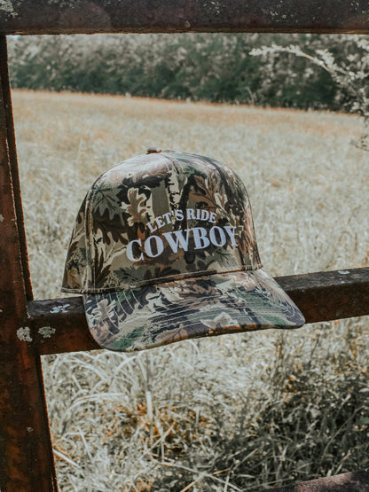Let’s Ride Cowboy Trucker Hat