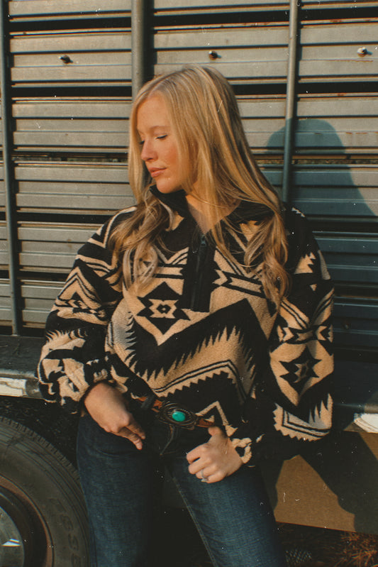 The Desert Sand Half Zip Pullover