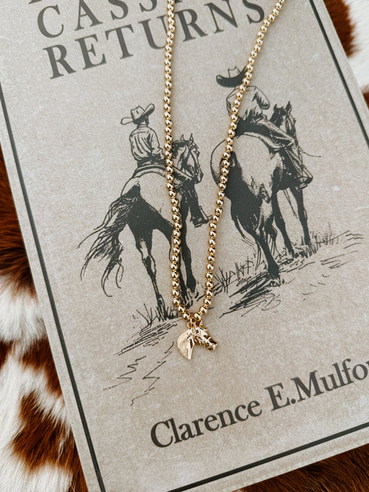 Horsin' Around Western Pendant Necklace