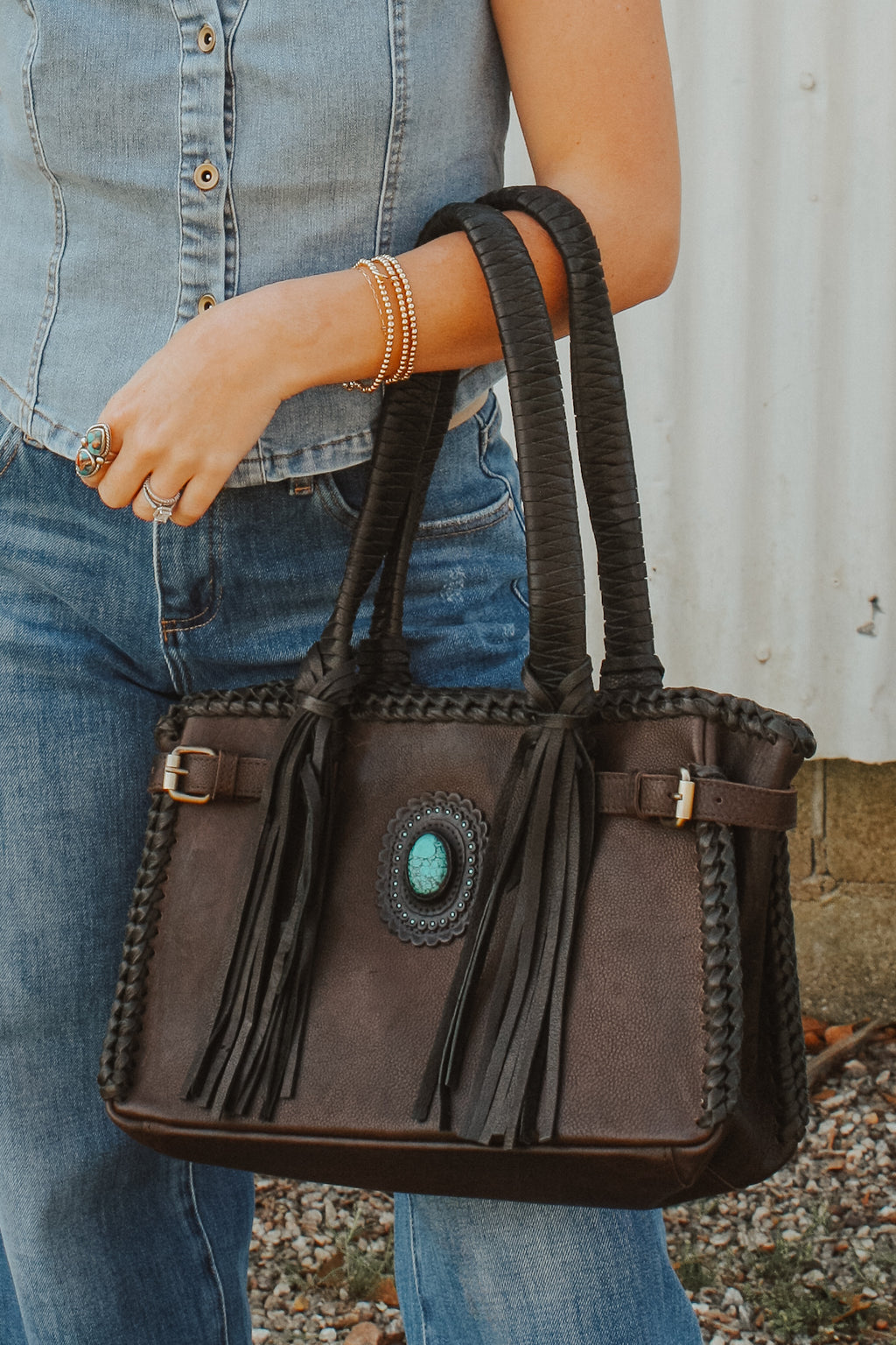 Sedona Turquoise Leather Purse