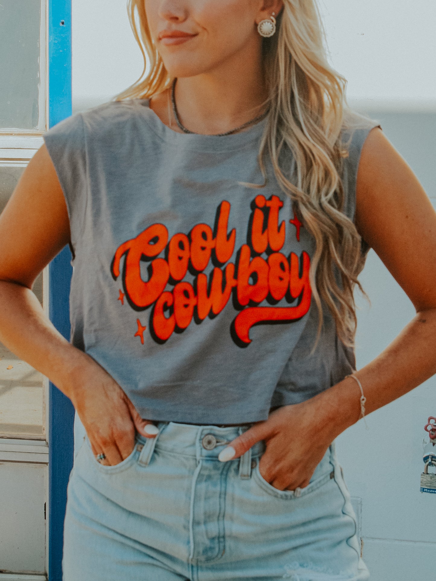 Cool it Cowboy Muscle Tee