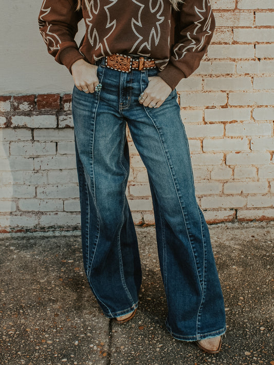 Pony Up Wide Leg Jeans