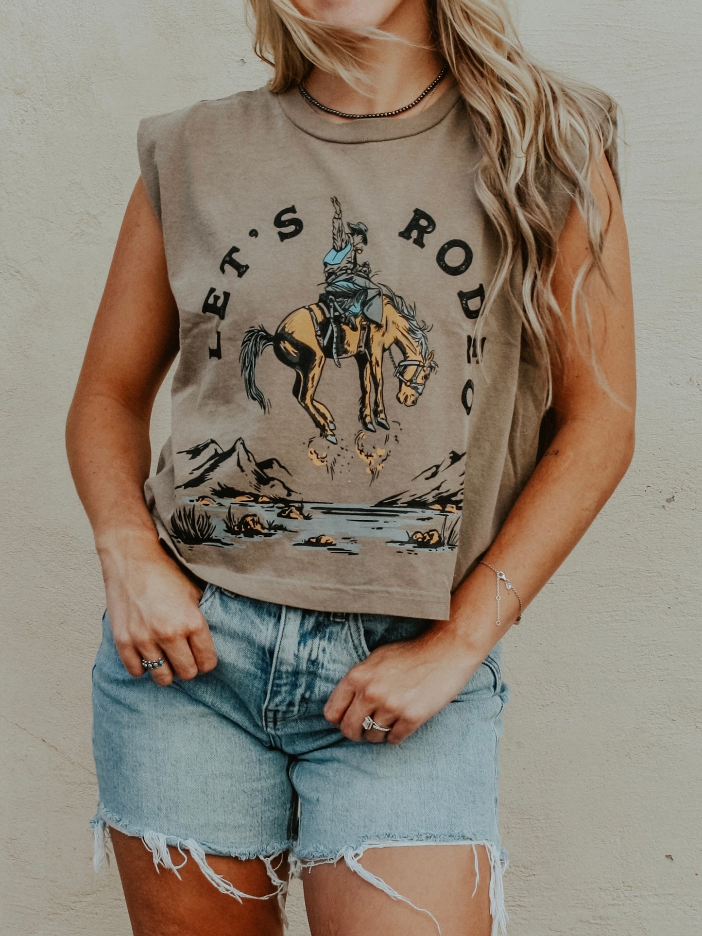 Let's Rodeo Muscle Tee