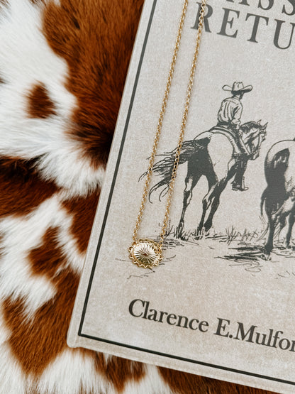 Golden Mesa Concho Necklace