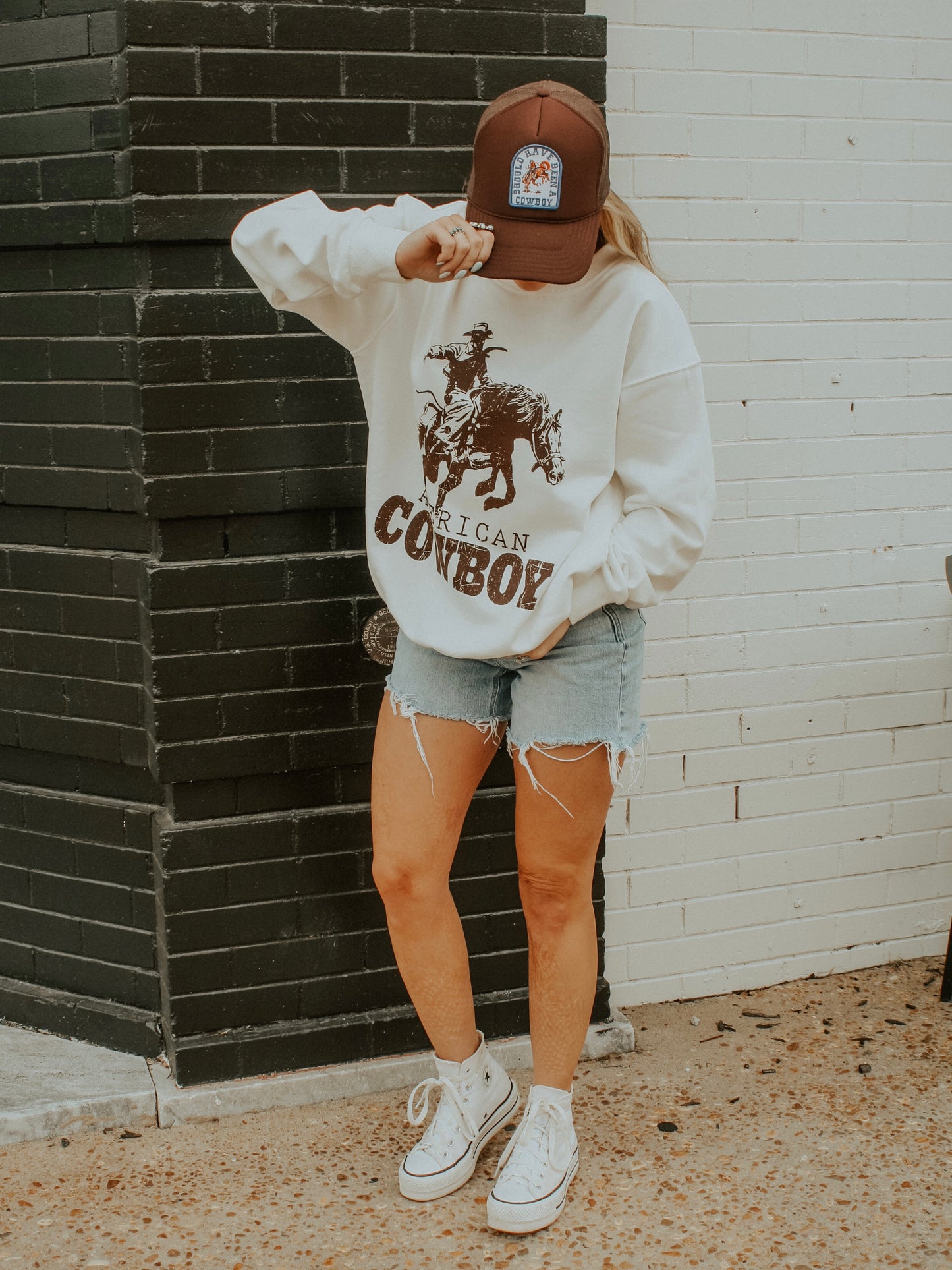 American Cowboy Crewneck Sweatshirt