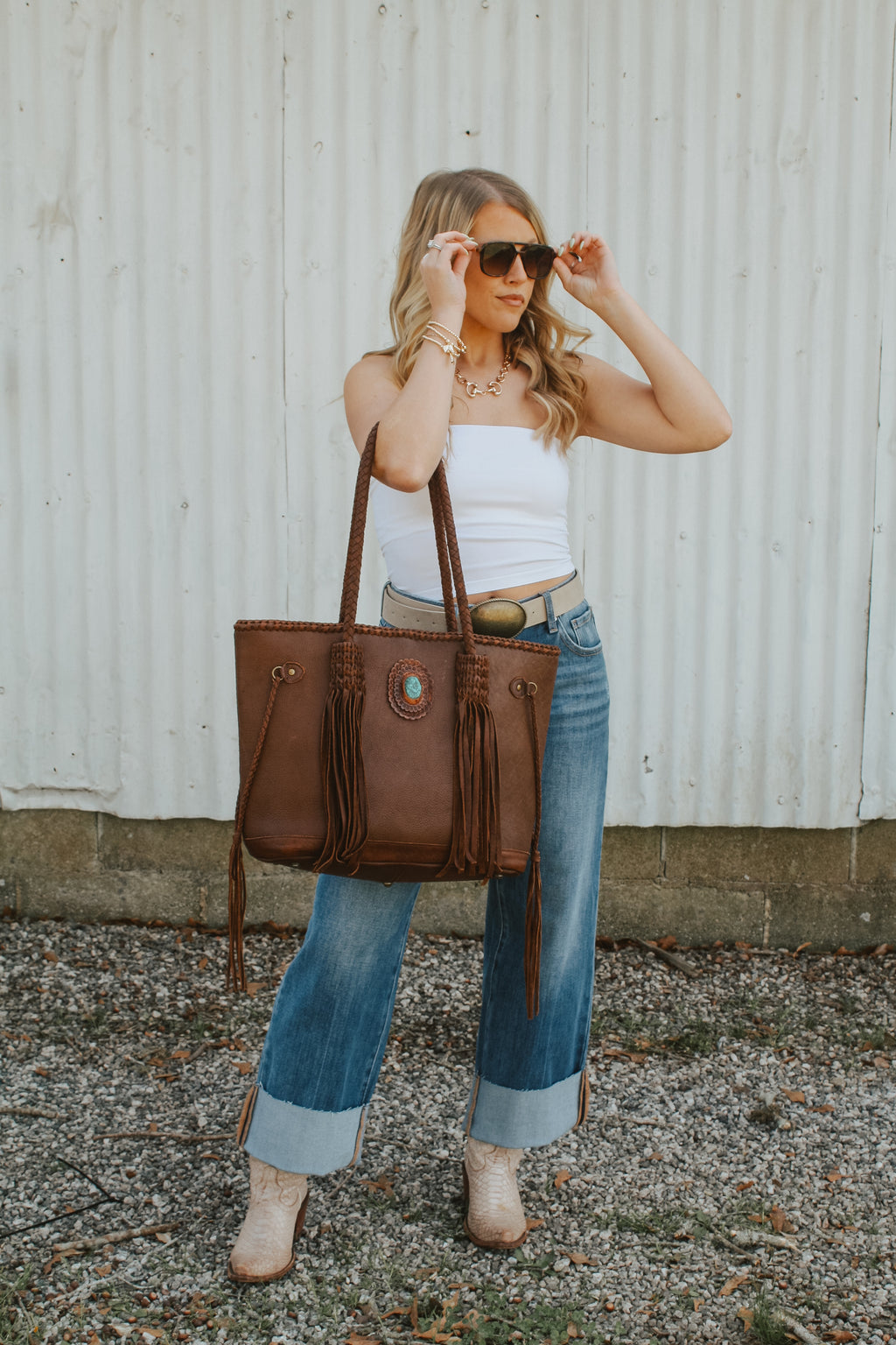 Basic Signature White Tube Top