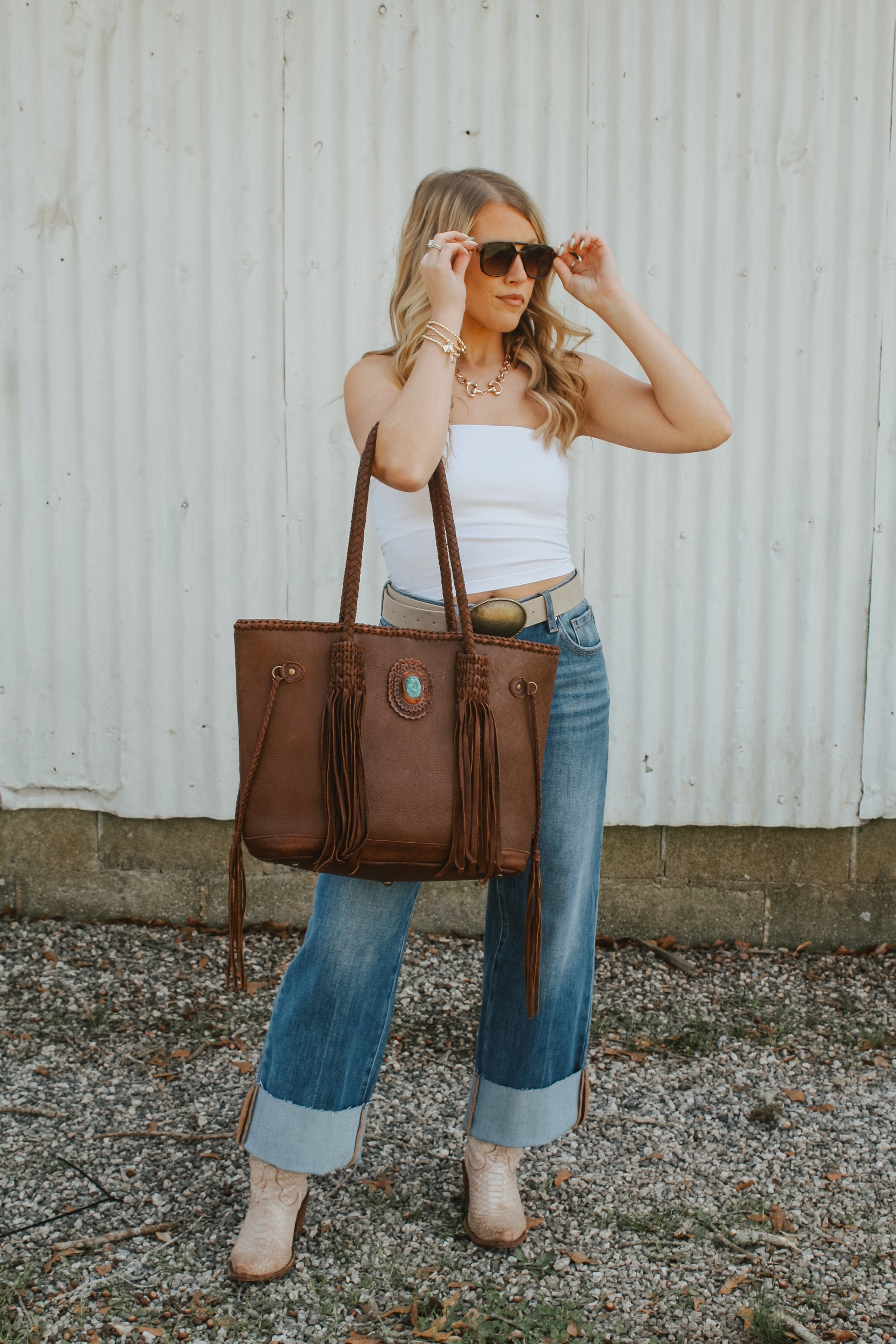 Basic Signature White Tube Top