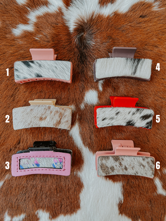 Claw Clip: Cowhide